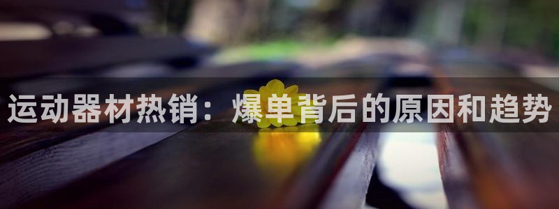 意昂体育3娱乐：运动器材热销：爆单背后的原因和趋势