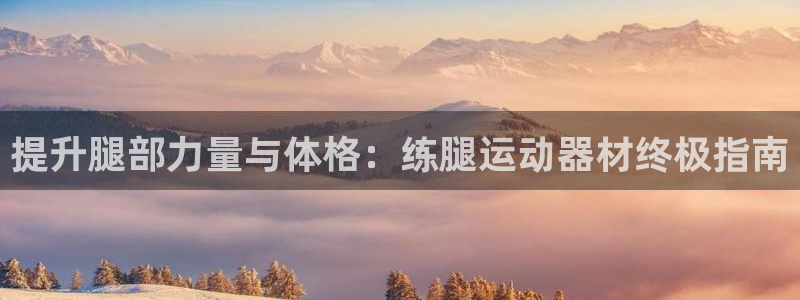 意昂体育3招商电话号码：提升腿部力量与体格：练腿运动