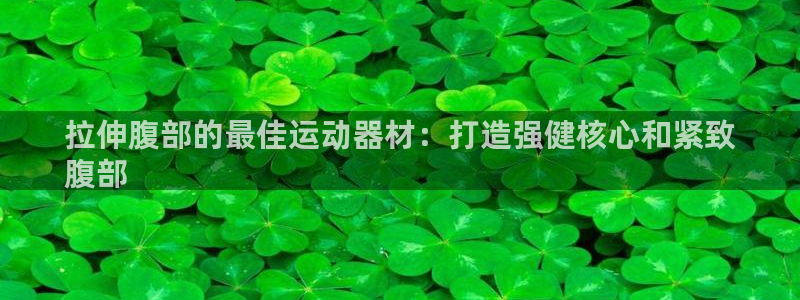 意昂3娱乐下载：拉伸腹部的最佳运动器材：打造强健核心