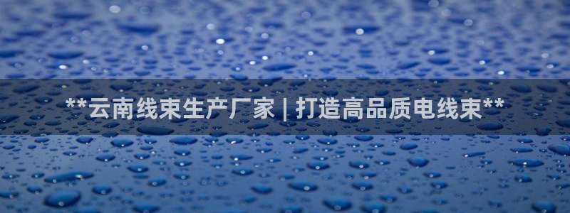 意昂3集团官网网址：**云南线束生产厂家 | 打造高