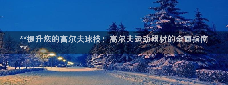 海南意昂体育3：**提升您的高尔夫球技：高尔夫运动器材的全面