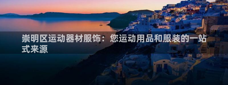 意昂体育3招商：崇明区运动器材服饰：您运动用品和服装