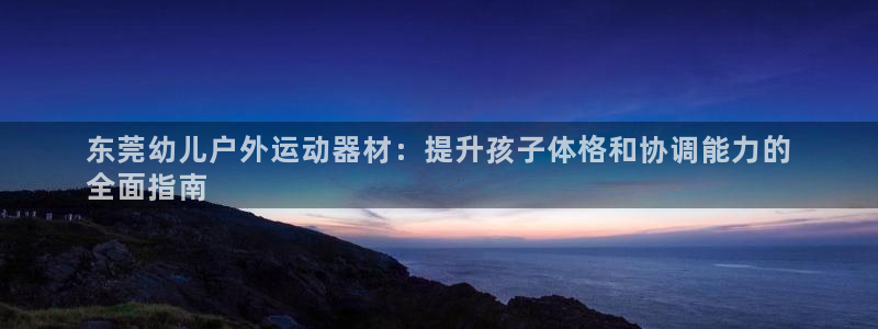 意昂体育3软件：东莞幼儿户外运动器材：提升孩子体格和
